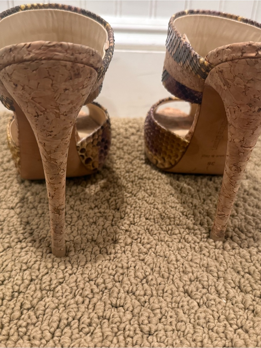 Alexandre Birman python and cork mule - Picture 4 of 7